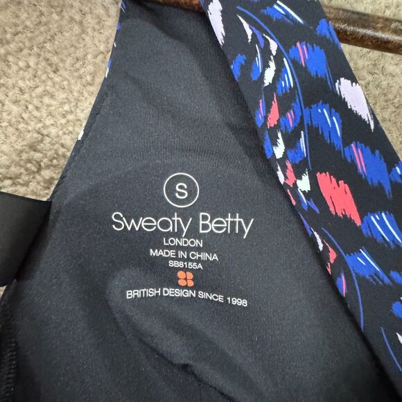 Sweaty Betty Peninsula Xtra Life Bikini Top Sz Small Black‎ Coral Cross-Back NEW - Picture 8 of 13